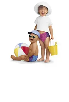 Badblöjor huggies - Little Swimmers 88st Simblöja | 12 - 18 kg orange/5-6 år 