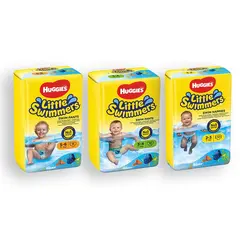 Badbl&#246;jor huggies - Little Swimmers Simbl&#246;ja i 3 storlekar