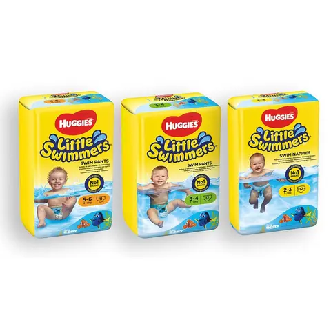 Badbl&#246;jor huggies - Little Swimmers Simbl&#246;ja i 3 storlekar