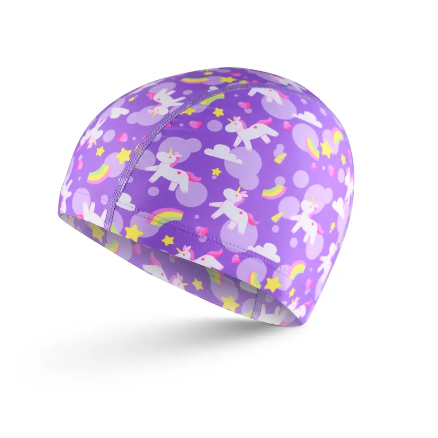 Badmössa i tyg för barn | Unicorn Ljuslila 