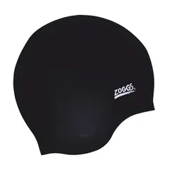 Zoggs Ultra-Fit Cap Black Silikon | 3d design | Svart