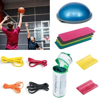 Tr&#228;ningspaket f&#246;r skadefri basketboll Matta Pilatesboll och Bosuboll
