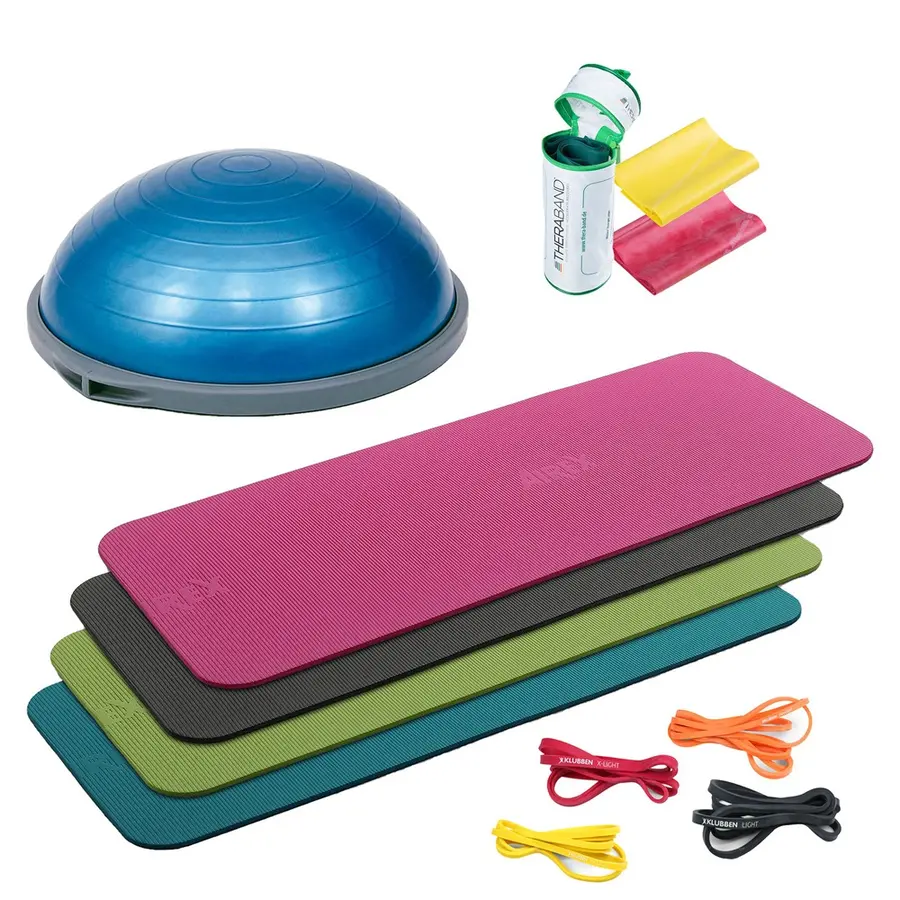 Hemmaträning med BOSU-boll Bosu | Matta | Träningsband 