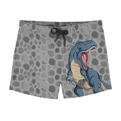 Goliath Short Badbyxa 128-134cm Slipstop | Gr&#229;/Flerf&#228;rgad | Polyester
