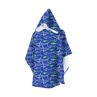 Slipstop Badponcho Jaws Strandponcho | Onesize 2-8 &#229;r