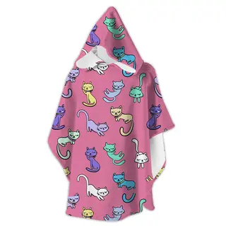 Slipstop Badponcho Kitties Strandponcho | Onesize 2-8 &#229;r