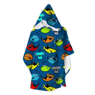 Slipstop Badponcho Aquatic Strandponcho | Onesize 2-8 &#229;r