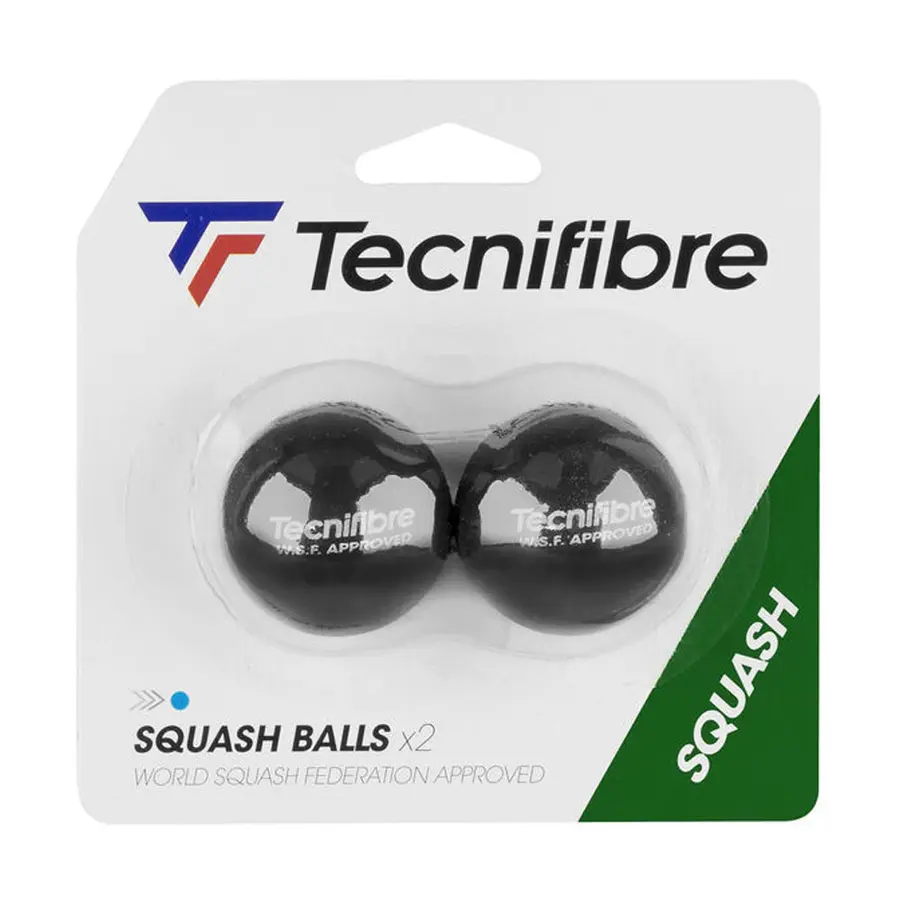 Tecnifibre Squashbollar Blue Dot (2) Extra studs | Nybörjare 