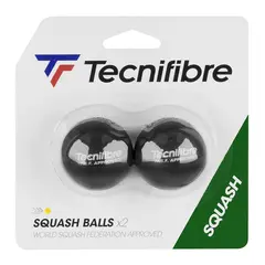 Tecnifibre SquashBoll Yellow Dot (2) Låg studs | Avancerad