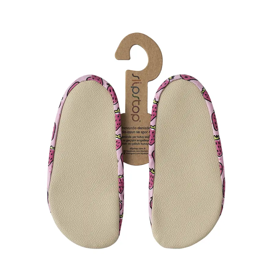 Slipstop Halksockor Strawberry L Badstrumpor barn 