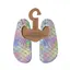 Slipstop Halksockor Finny Jr Badstrumpor barn | Foil print