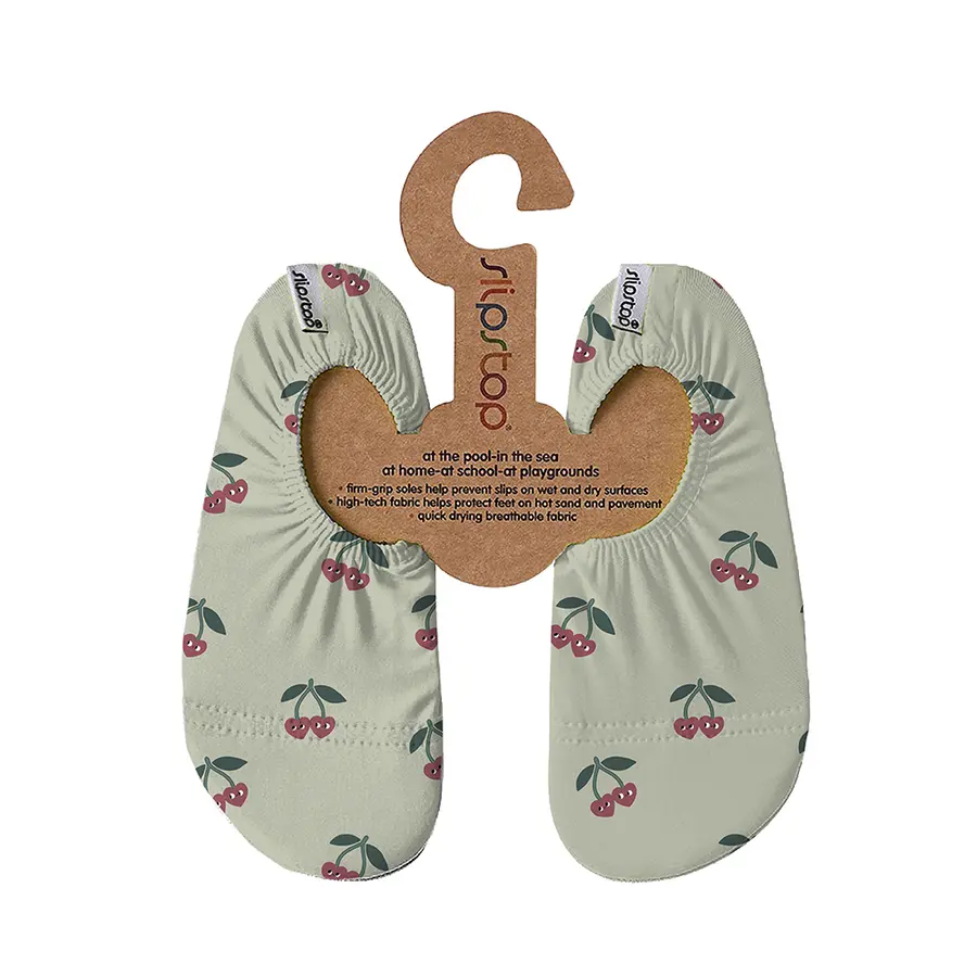 Slipstop Halksockor Cherry Green INF Badstrumpor barn 