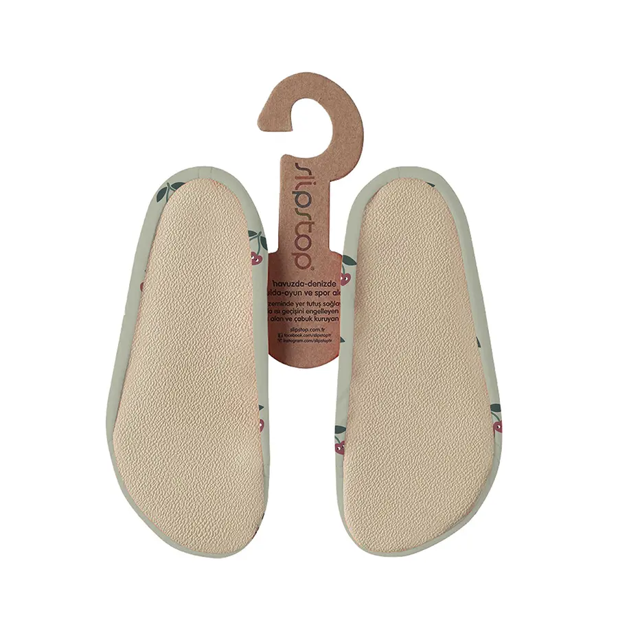 Slipstop Halksockor Cherry Green INF Badstrumpor barn 