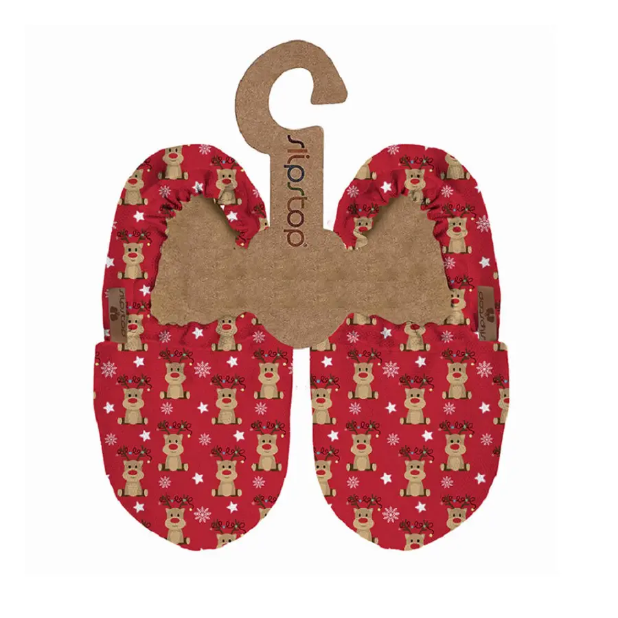 Slipstop Bootie Rudolph 0-6 Mnd Flexibel toffel med halkskydd 