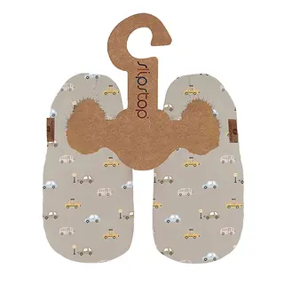 Slipstop Bootie Cars Naturel Flexibel toffel med halkskydd