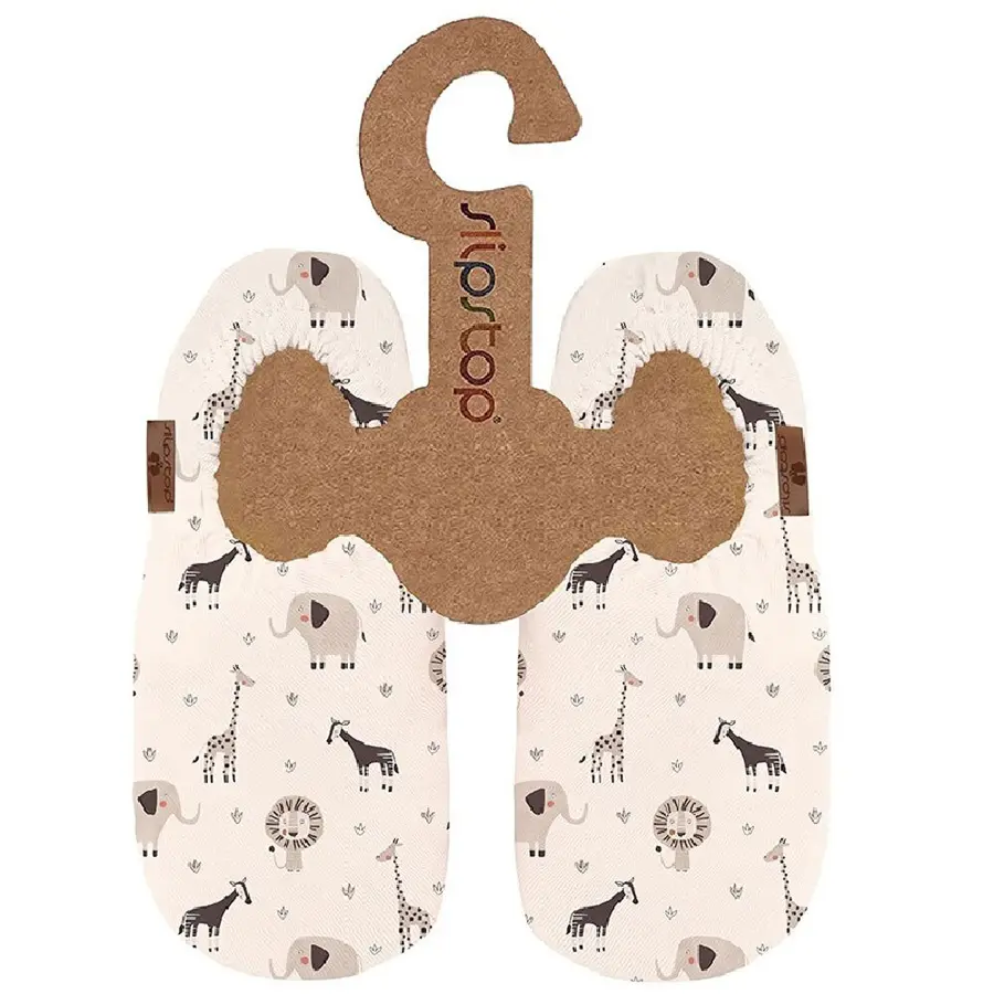 Slipstop Bootie Earthy 0-6 Mnd Flexibel toffel med halkskydd 