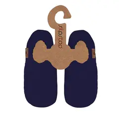 Slipstop Bootie Navy Junior XS Flexibel toffel med halkskydd