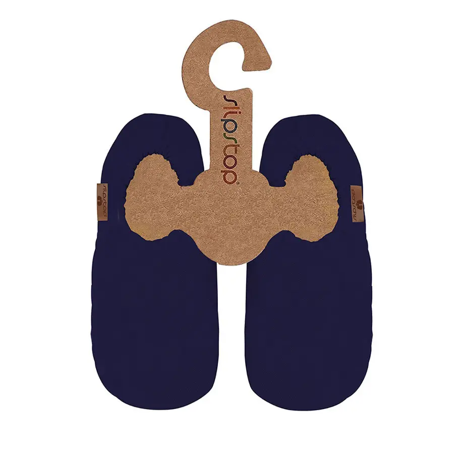 Slipstop Bootie Navy Junior XS Flexibel toffel med halkskydd 