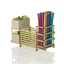 Multi utstyrsvogn med 2 rom og 2 hyller Gul | 193 x 69 x 110 cm (L x B x H) 