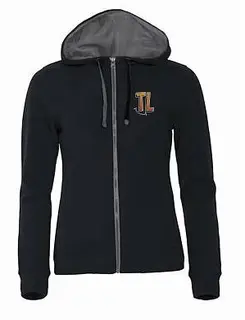 Clique Classic Hoody med Zip Dam Svart TL | V&#228;lj storlek