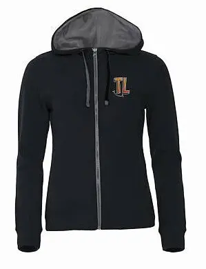 Clique Classic Hoody med Zip Dam Svart TL Strl XS 