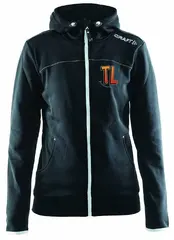 Craft Leisure Full Zip Hood Dame XS TL | Svart