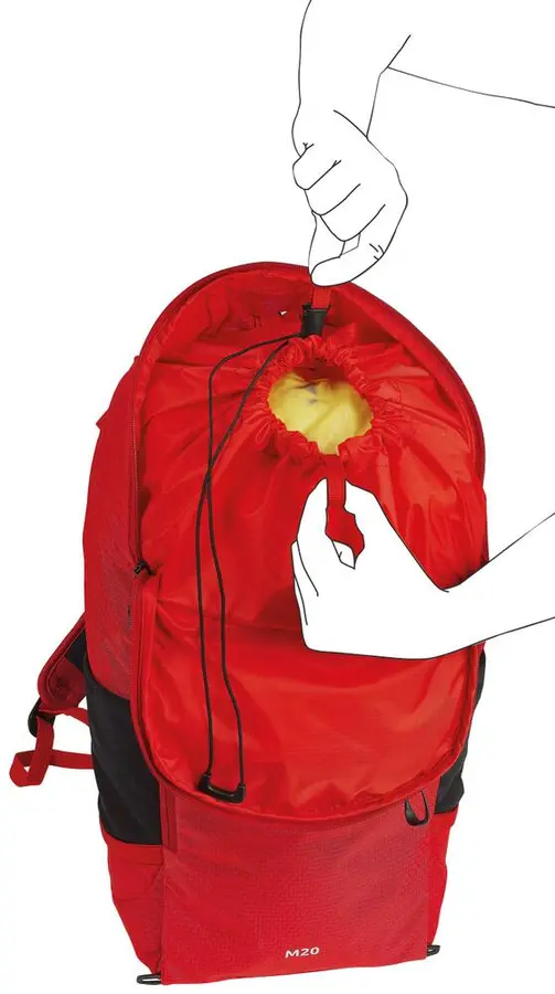 Ryggsäck Camp M20 20L | Liten Tursäck | Röd 