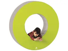 Skumkloss | Storcirkel i skum Diameter 120 cm | Grön /Iivory