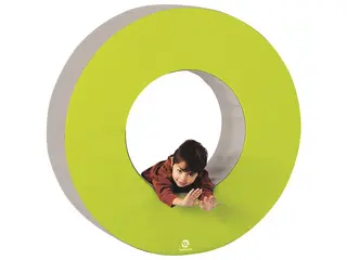 Skumkloss | Storcirkel i skum Diameter 120 cm | Gr&#246;n /Iivory