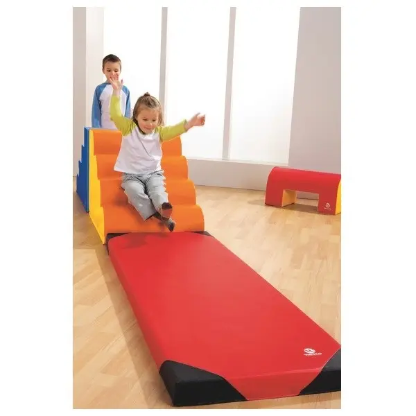 Lekmatta 120 x 60 x 7 cm | Röd Gulvmatta med förstärkta hörn 