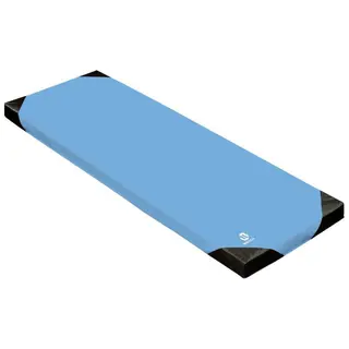 Lekmatta 180 x 60 x 7 cm | Bl&#229; Gulvmatta med f&#246;rst&#228;rkta h&#246;rn