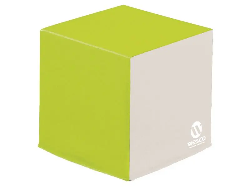 Skumkloss | Kube i skum 30x30x30 cm | Grön / Iivory 