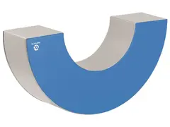 Skumkloss | Halvcirkel i skum Diameter 120 cm | Blå / Ivory