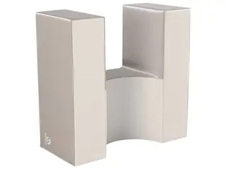 Skumkloss | U-kloss i skum 60x30x60 cm | gr&#229;/ivory