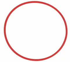 Rockring gjuten  &#216; 65 cm R&#246;d