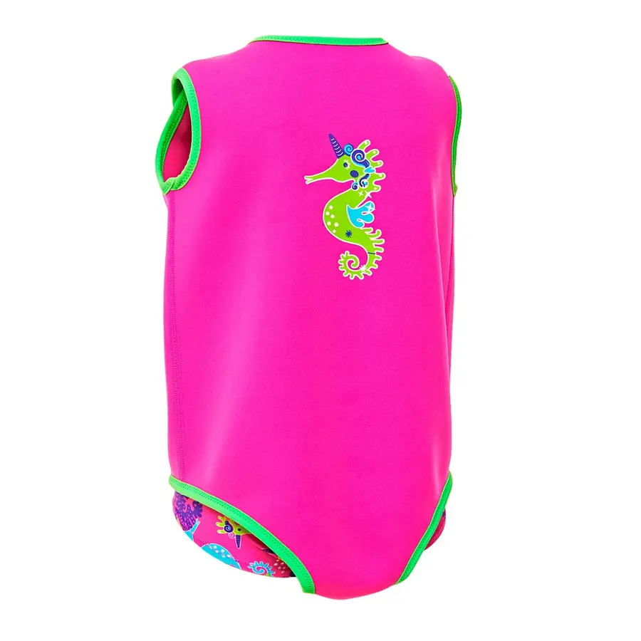 Simväst Sea Unicorn Baby Wrap 3-6mnd Zoggs - Rosa - 100% Neopren 