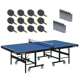 Bordtennisbord STIGA EXPERT ROLLER CSS Komplett set med bord rack och bollar