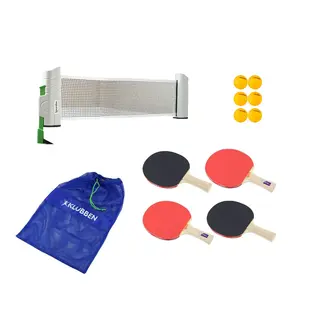 Bordtennispaket för vanliga bord 1 nät | 4 racket | 6 bordtennisbollar