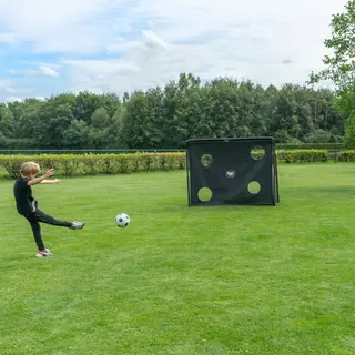 Fotbollsm&#229;l i st&#229;l EXIT Coppa 220x170cm | Tr&#228;dg&#229;rdsm&#229;l | Svart